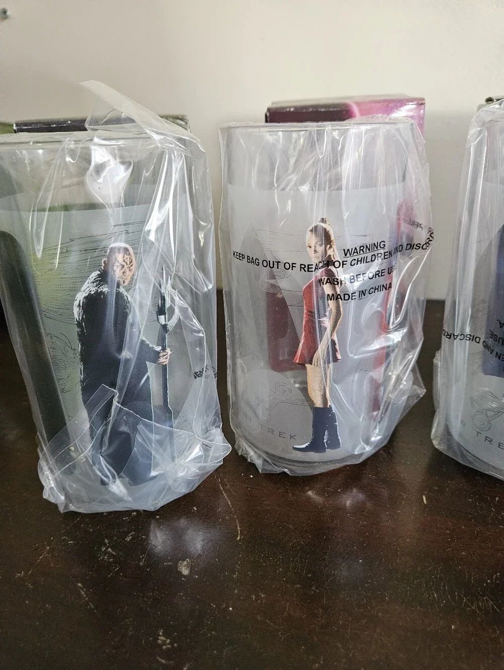2009 Burger King Star Trek Movie Glasses Complete Set Of 4 Sealed Mint